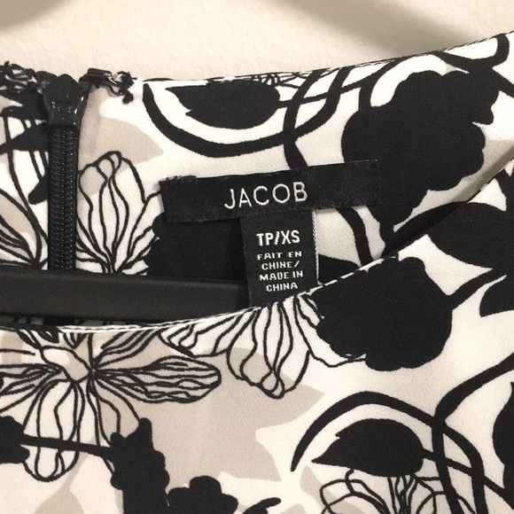 Floral short-sleeved pencil dress - Picture 3 of 3